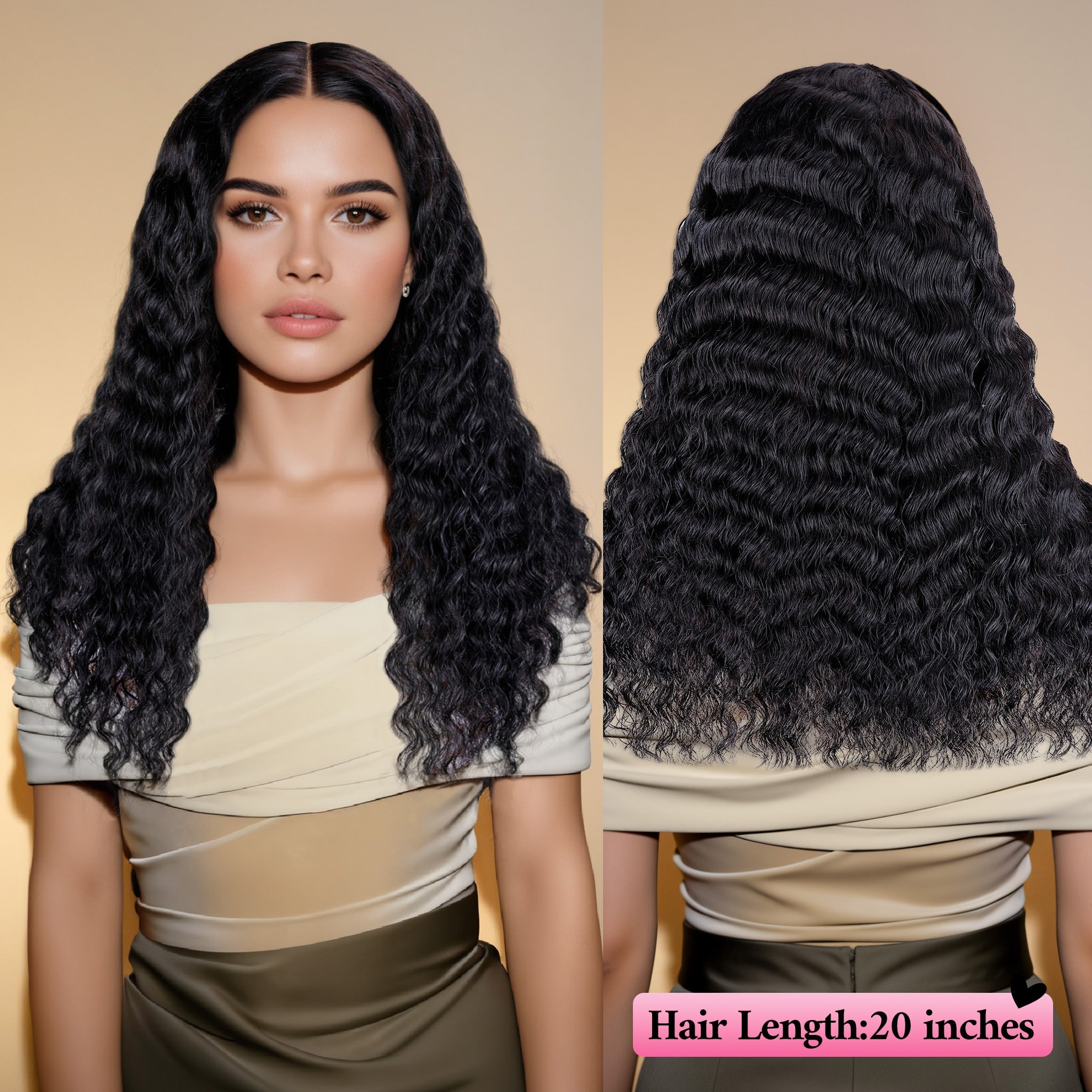 13x4 Lace Wig Deep Wave Wig Real Human Hair