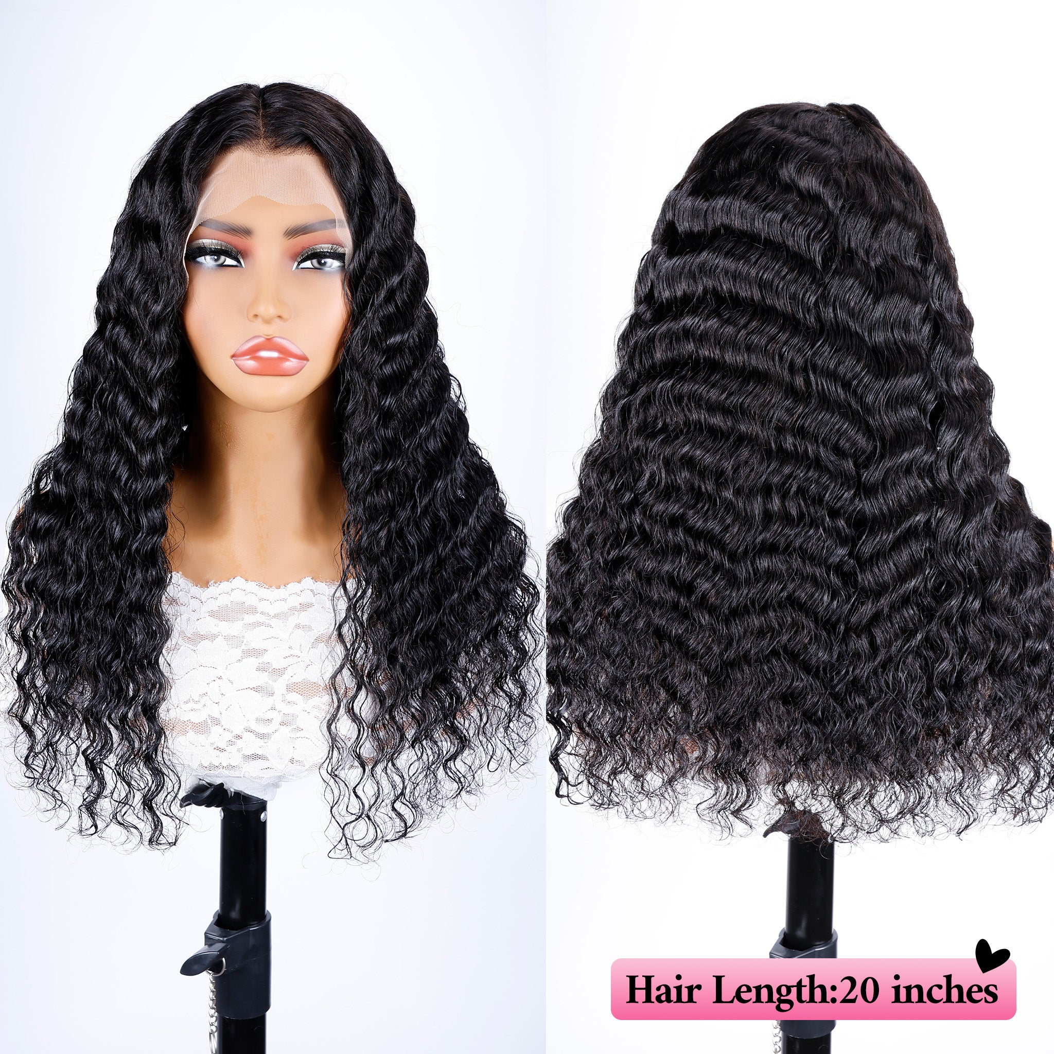 Luxury Deep Wave 13x4 Lace Wig | 100% Remy Human Hair
