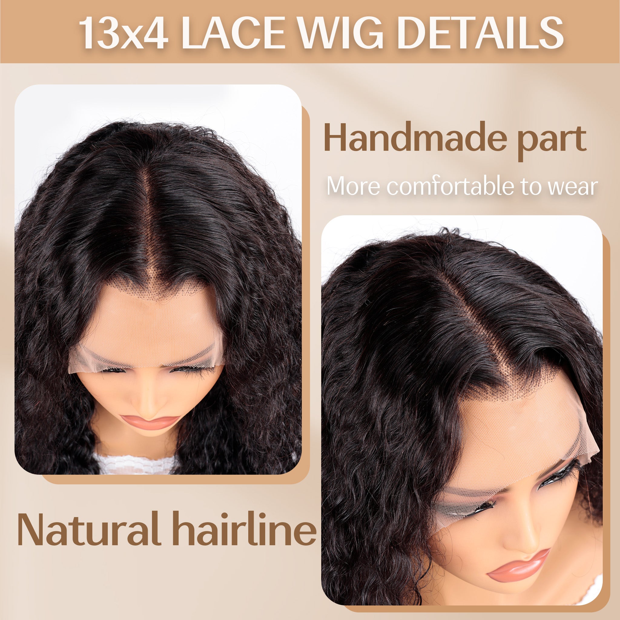 Ultimate Glamour | 13x4 Lace Front Bouncy Curls Wig - 100% Remy Human Hair